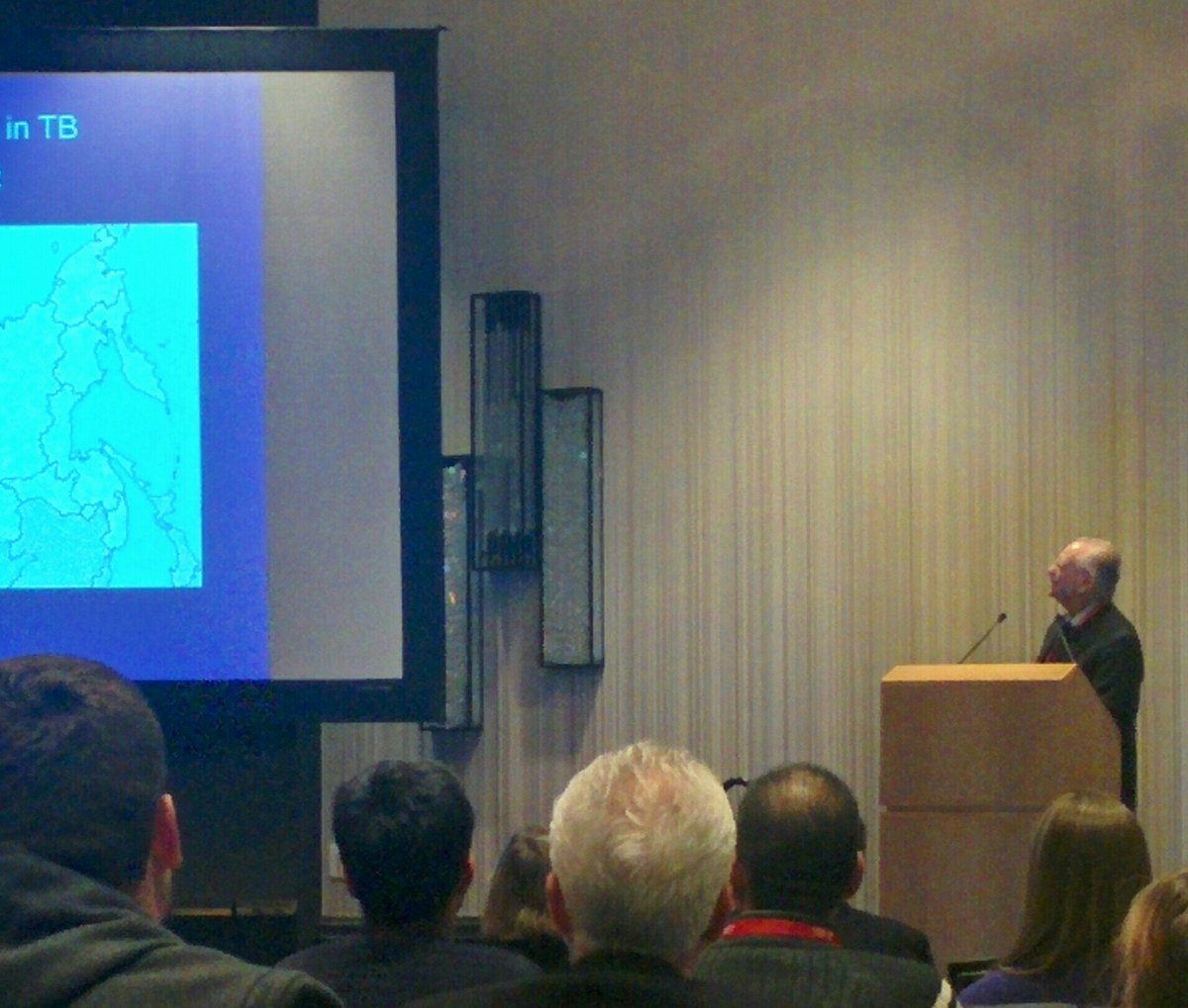 VictorDiRita's tweet photo. Listening to Barry Bloom at the @ASMicrobiology TB conference is akin to listening to the Pope at a conference on Catholicism. #ASMMTB https://t.co/rouMPjSG3C