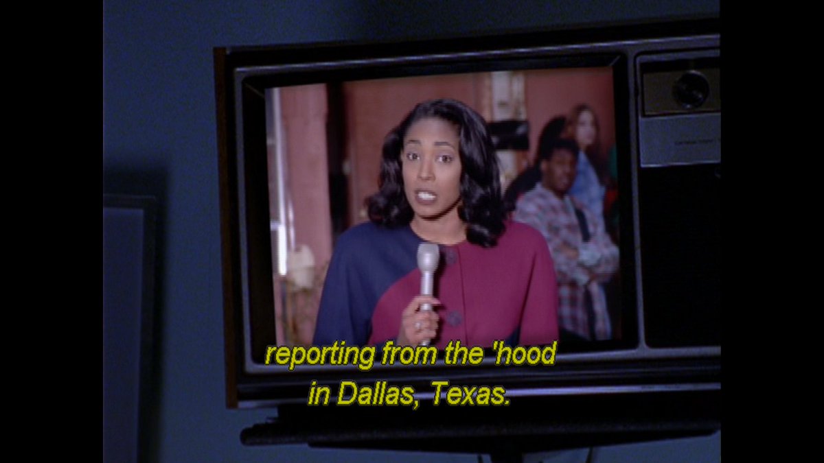 A reporter in Walker Texas Ranger saying a completely normal thing that reporters say.