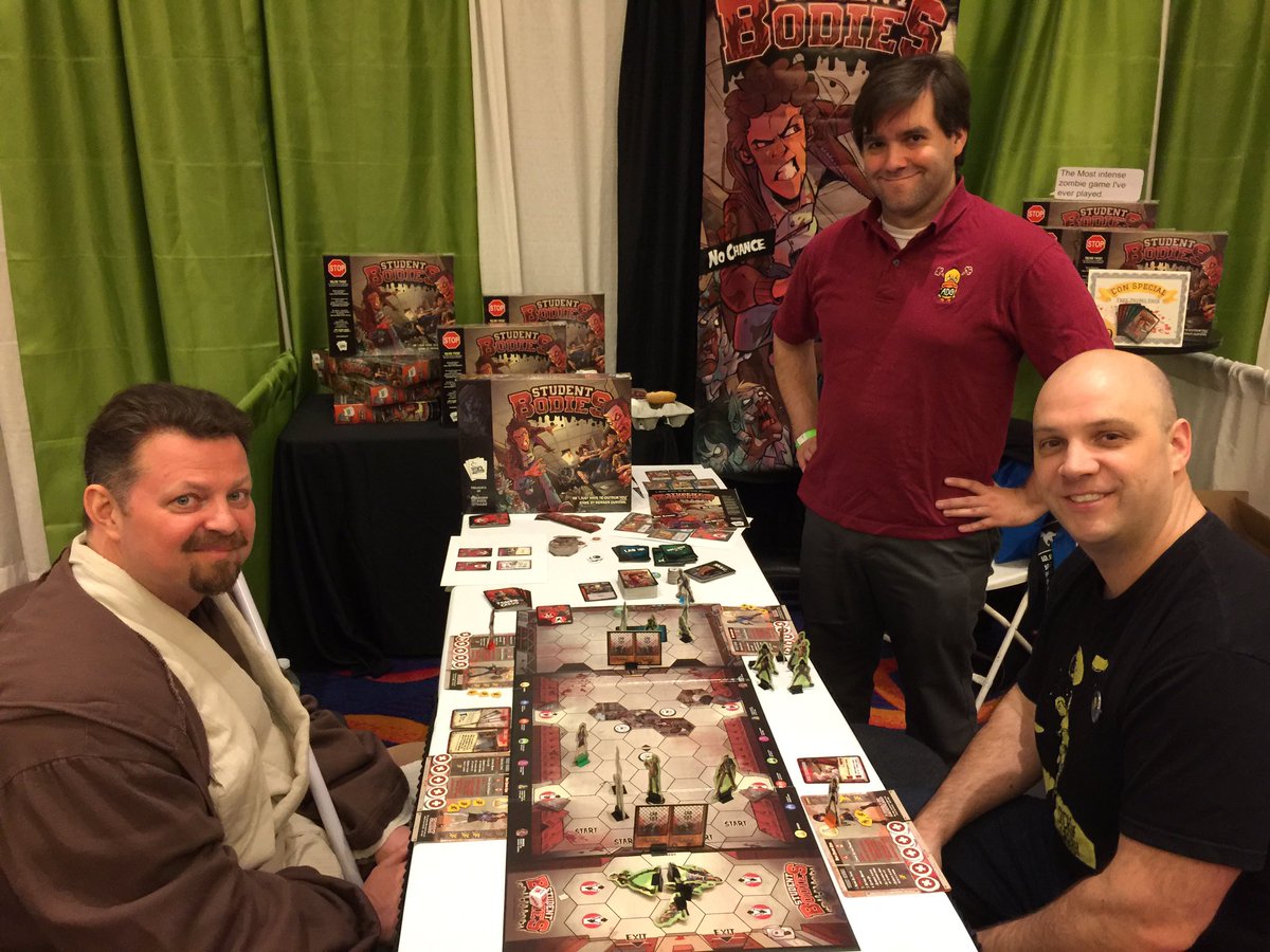 Ed_Povi's tweet photo. Had great demos of Student Bodies today at @CTGamerCon today!  Stop by for some gaming tomorrow!  @AngryDuckGames https://t.co/AxjeDpwxKI