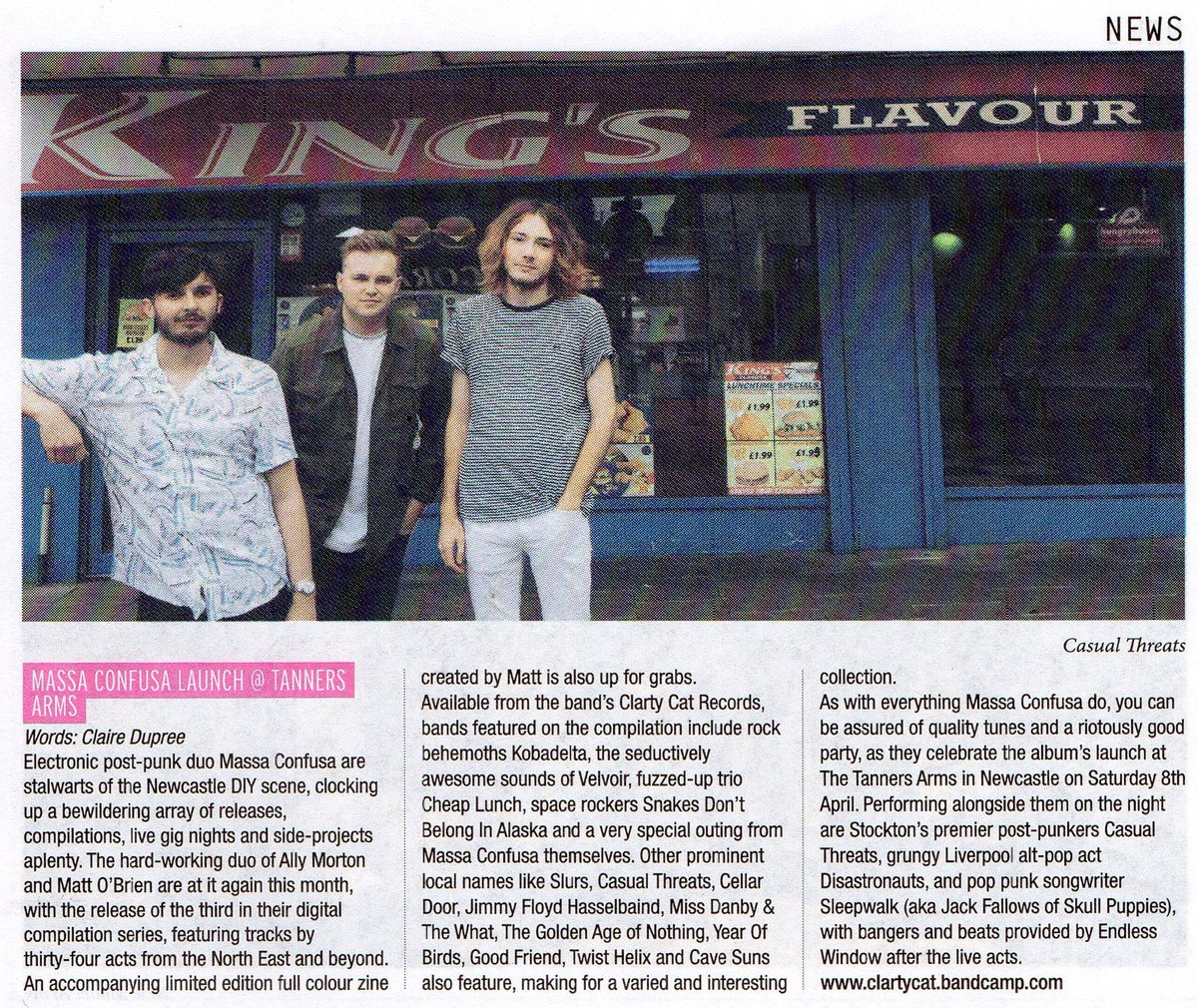 Thanks again to <a href="/narc_magazine/">narc_magazine</a> for previewing our COMP VOL 3 launch at @Tannersbeerbar Sat April 8th facebook.com/events/1822234…