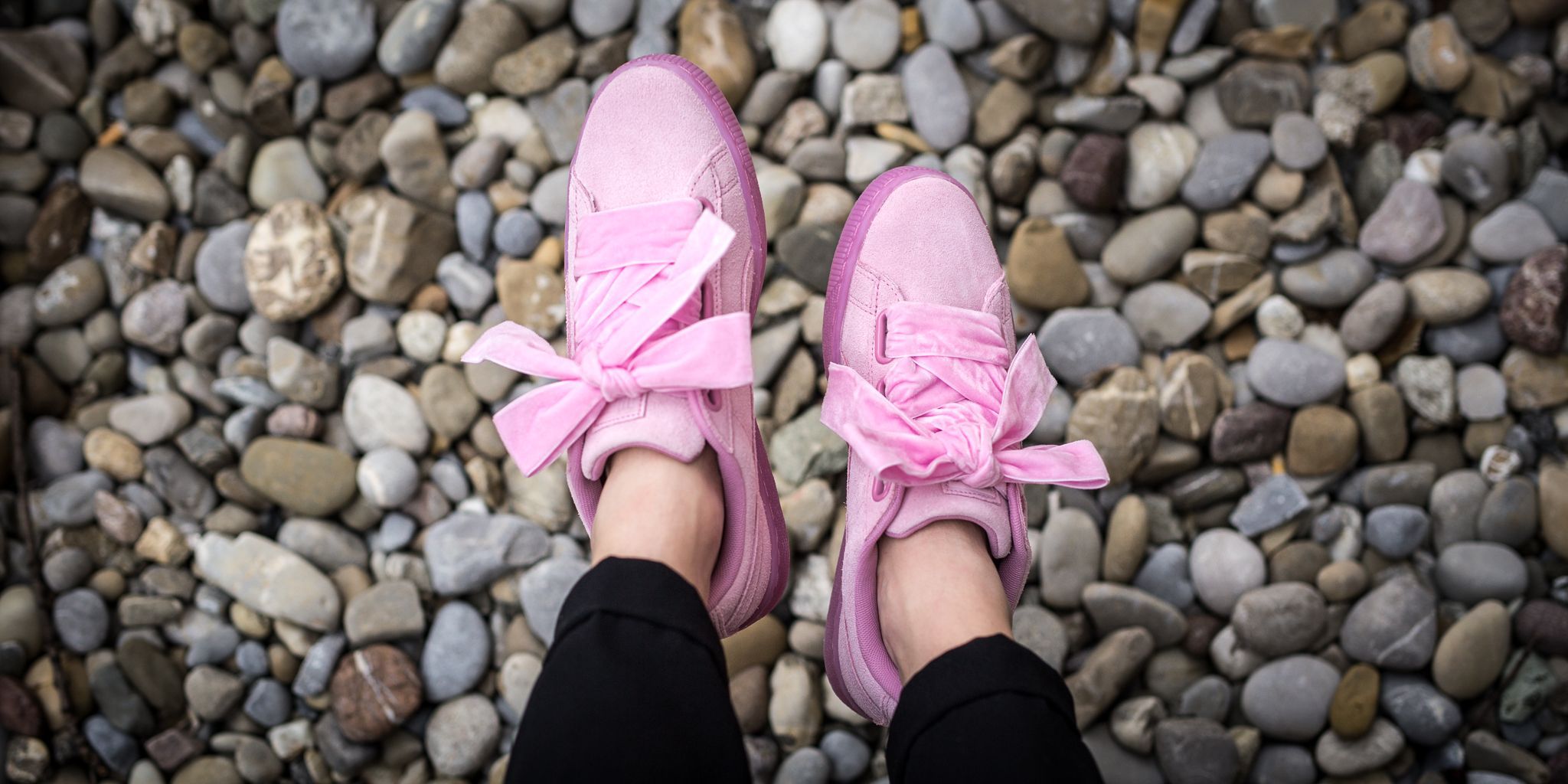 puma suede heart reset pink