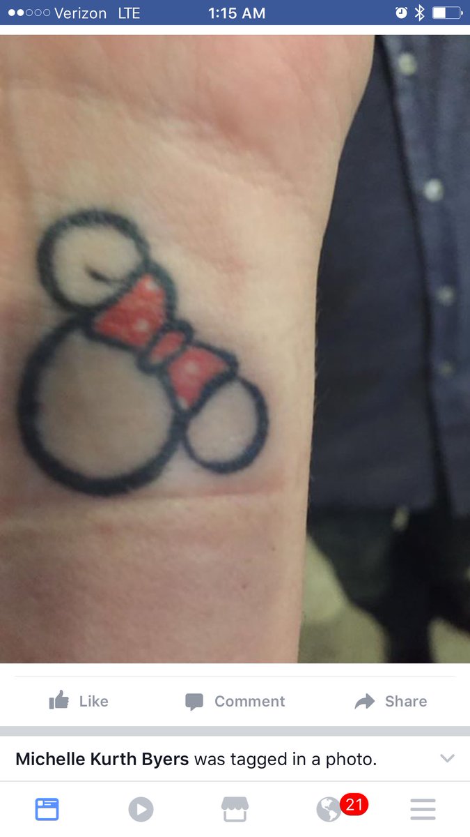 Got my first tattoo! Minnie my favorite of course!