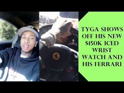 Prouddam_NG's tweet photo. Tyga Shows Off His New $150k Iced Wrist Watch and His Ferrari - VIDEO https://t.co/or2Q6n9wl5 #ProuddamBlog #Prouddam https://t.co/KHyDCiy2DI
