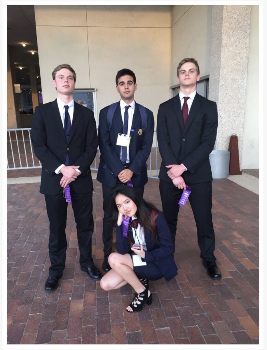 Congrats to Vy Nguyen Michael Gilmore Nik Brkljac &amp; Christian Vormohr Headed to HOSA Nationals in Disneyworld!
