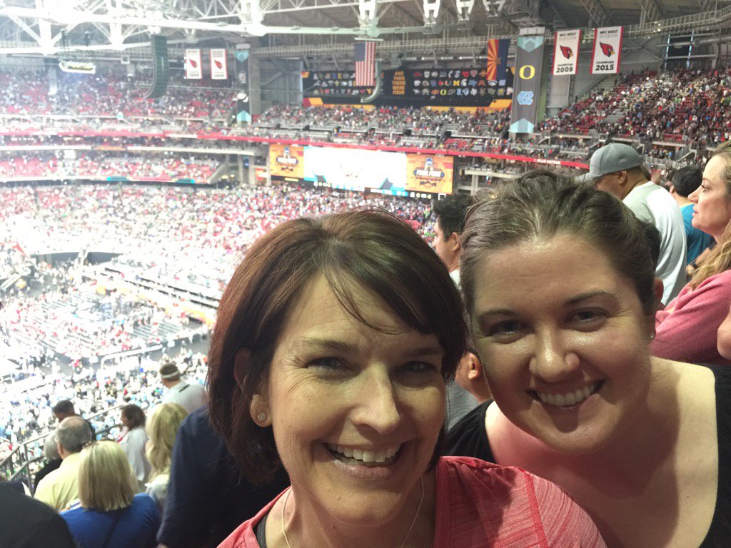 LauraTMercer's tweet photo. Wish we were watching #Wildcats #BearDown, but enjoying the #FinalFour a bunch anyway! #ACOGbewell https://t.co/ZOa3n3kgFk