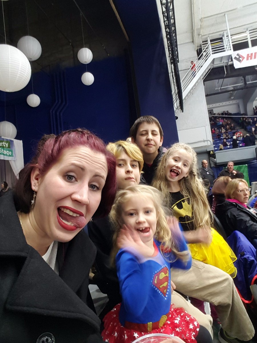 TeamSuperP's tweet photo. @SyrCrunch having fun at Super Hero night https://t.co/PxUkUTIknq