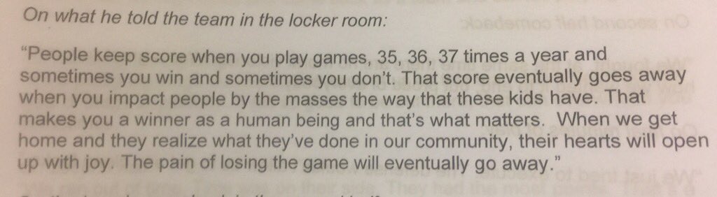 darrenrovell's tweet photo. Frank Martin's team might have lost today, but he told them winning at life matters more. https://t.co/PYBUZRDMhn