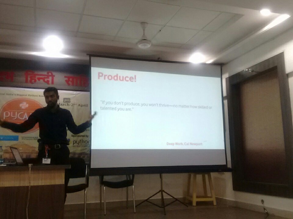 ankurdeshmukh87's tweet photo. @Pycamp2k17  #pycamp2k17 ...
Another awesome motivational quote https://t.co/r92Yyql3cM