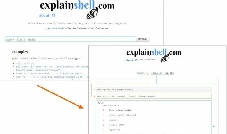 asanzdiego's tweet image. #explainshell, una web ideal para aprender mejor las órdenes del #shell de #linux ow.ly/c7a530atNlJ