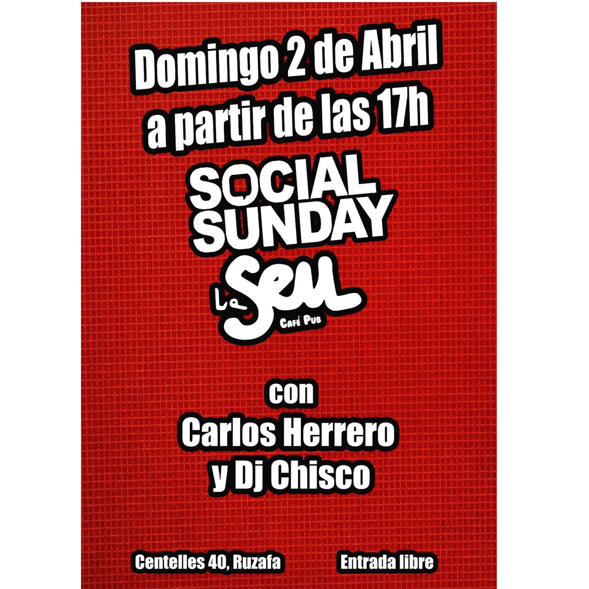 SocialSundaySeu's tweet photo. @vlc_gay_guide @GuiaVlcOcio @levante_emv @LeCoolValencia @informavalencia see you tomorrow! @GayValenciaLGTB @ https://t.co/yrprfDlBXo