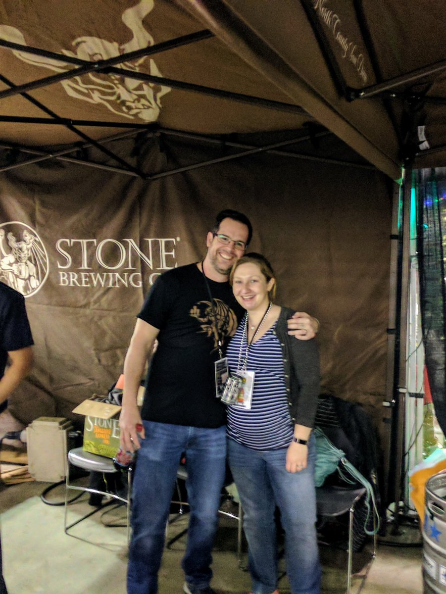 laranumberone's tweet photo. Hal treating the DD right at the #ACBeerFest just wish I could have some of that tasty stuff! @StoneBrewingCo #enjoyafter https://t.co/U31wTODeYc