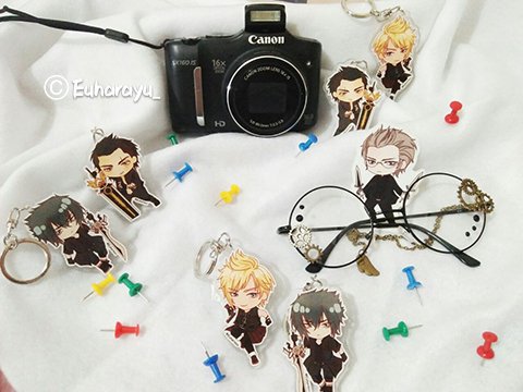 Euharayu's tweet photo. KEYCHAIN's merchandise anime. 
FinalFantasy XV #ffxv #noctis #prompto #gladio #ignis #sadamune #kogarasumaru https://t.co/kwgsPmon7S