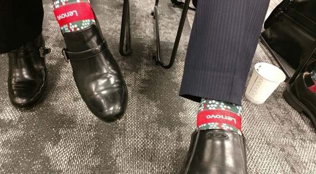 juvehc_herrera's tweet photo. Dat' company pride. Awesome sock photo compliments of @RoderickLappin. https://t.co/aOJ2OzW64c https://t.co/xMYdpVgfe1