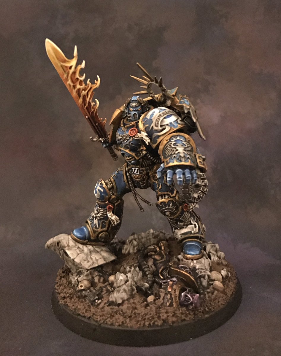 kelfrei's tweet image. Almost done with Guilliman, sorry for the bad lighting. #warmongers #40k
