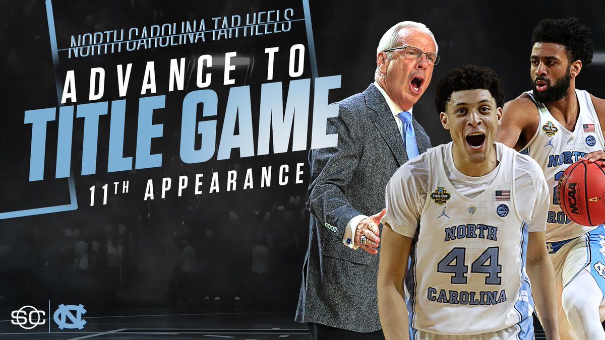 SportsCenter's tweet photo. The Tar Heels are returning to the title game! https://t.co/NhGb18kGcV