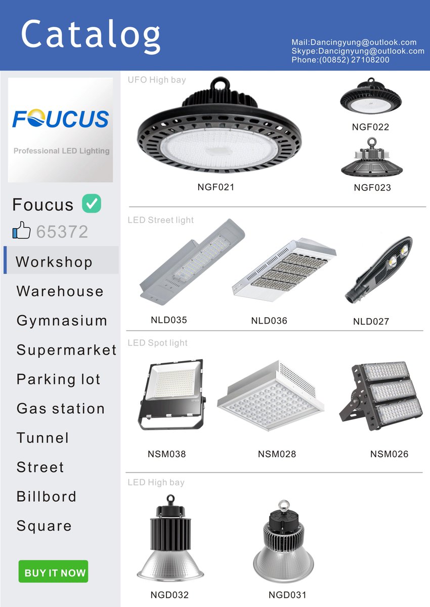 FoucusLed's tweet image. Our LED catalog！ UFO high bay, LED street light,LED spot light and so on. Welcome to ask.