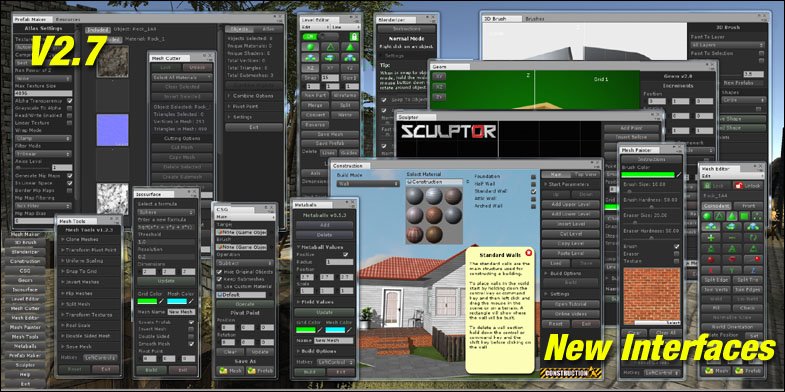 TheMeshMaker's tweet photo. Mesh Maker now V2.7, all programs have a more professional look with updated interfaces. #unity3d #unity5 https://t.co/LLz3pnwp0p