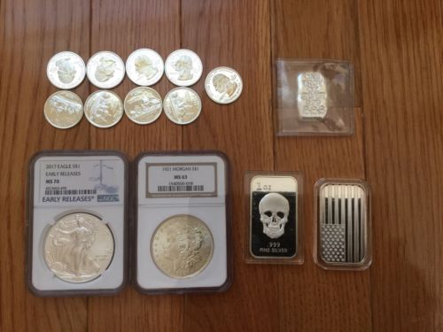 CoinsStore1v's tweet photo. #Coins Lot Of #Silver #Coin 90% .999 1921 Morgan 2017 MS70 Eagle #Quarters Bar 1 Oz https://t.co/OABJ63Apon #Deals #Bargains https://t.co/A83DgyRHtO