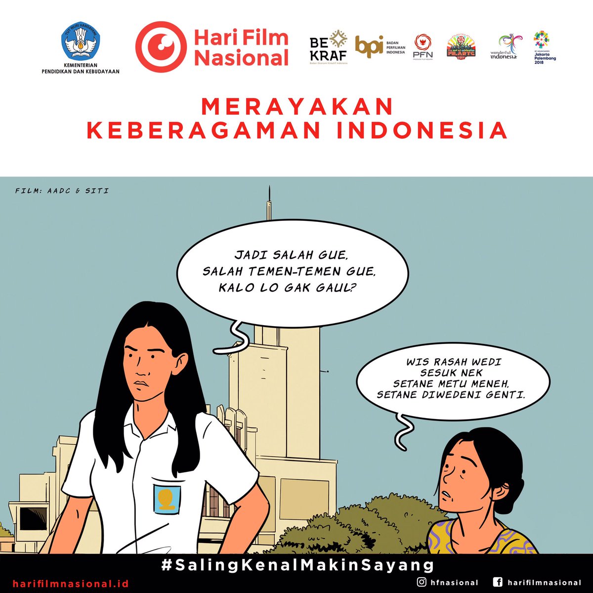 #SalingKenalMakinSayang #harifilmnasional2017