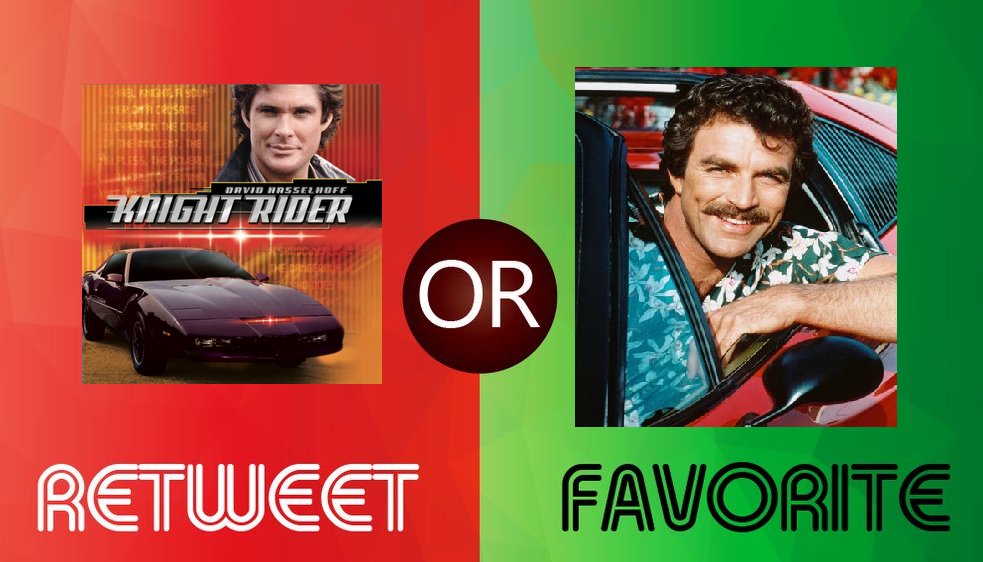 TheOldManClub's tweet photo. Knight Rider or Magnum PI? https://t.co/M6dDXvGn3s