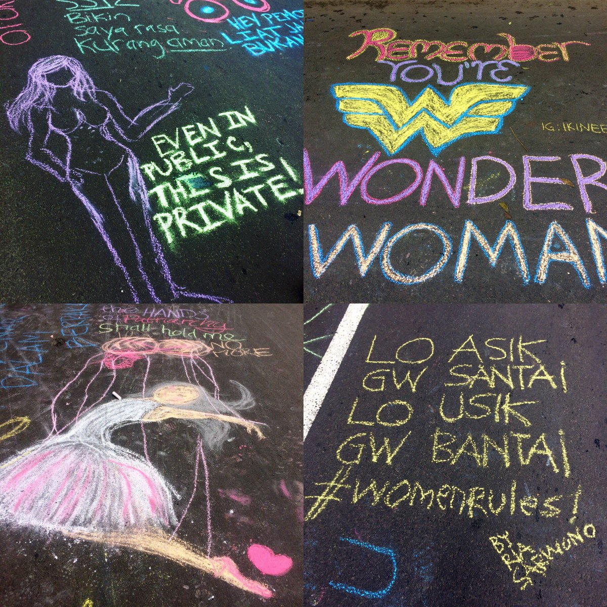 Corat-Coret seru! Thanks buat semua teman seperjuangan yang sudah berpartisipasi. Terus lawan pelecehan dengan kreativitas! #lawanpelecehan