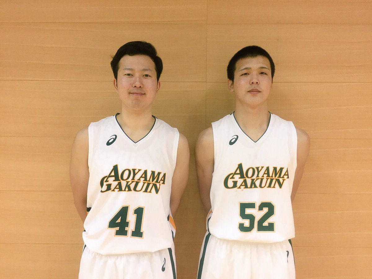 青山学院バスケ部　リバーシブル 🌸 #青学バスケ 新入生🌸 左から 渡嘉敷 直輝（SG／福大大濠高） 藤倉
