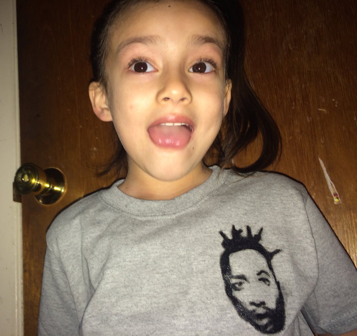 Wow shoutout to <a href="/localhoodmom/">Geneva Hex</a> for this fly lil odb shirt for Lani 💖💖 check her out she's a dope ass artist!!