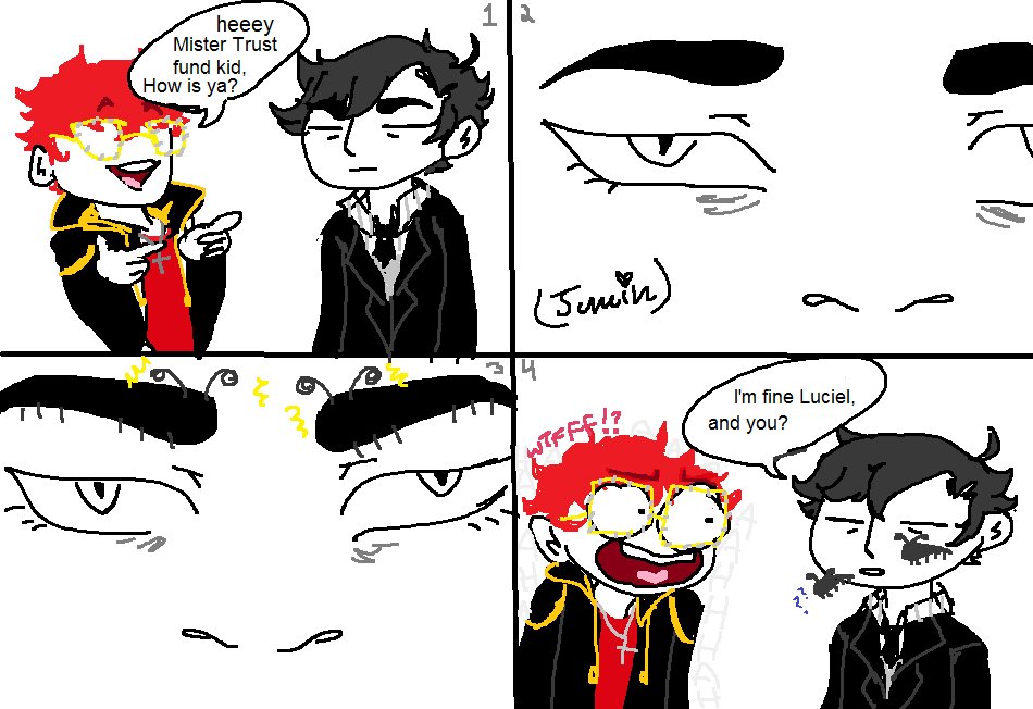 sewerrchild's tweet photo. making my digital art debut w this lmao
Jumins got caterpillars for eyebrows
#MM_AprilFool https://t.co/QxIGUCzZFm