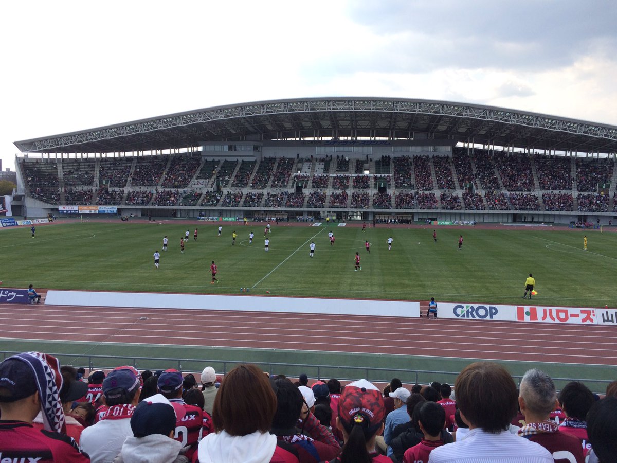 J2 ファジアーノ岡山 対 東京ヴェルディの世紀の一戦を見に、シティライトスタジアムに当然おる！