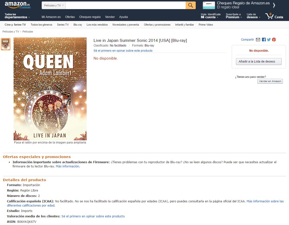 Amazon Spain: QAL Live in Japan Summer Sonic 2014
Blu-ray + CD / Regular Edition (ASIN: B06XKQK67V)
amazon.es/Live-Japan-Sum…