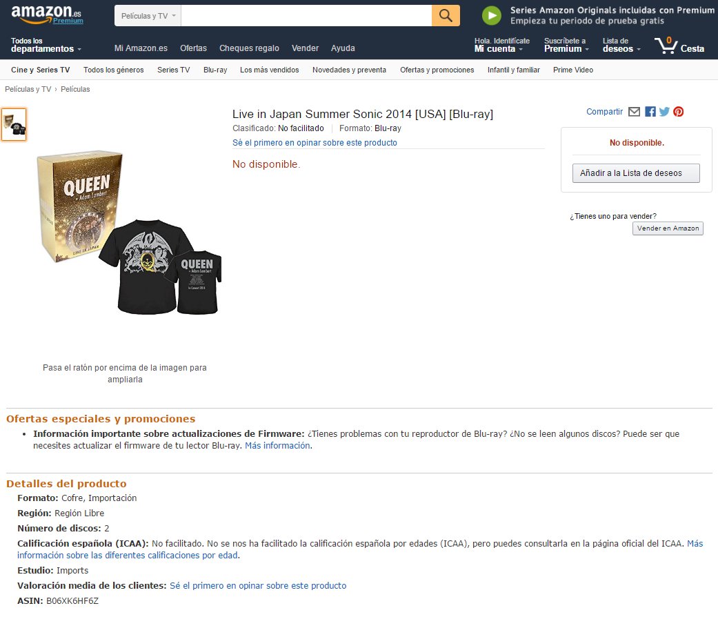 Amazon Spain QAL Live in Japan Summer Sonic 2014
Blu-ray + CD + T-shirt (Size L) / Limited Edition (ASIN B06XK6HF6Z)
amazon.es/Live-Japan-Sum…