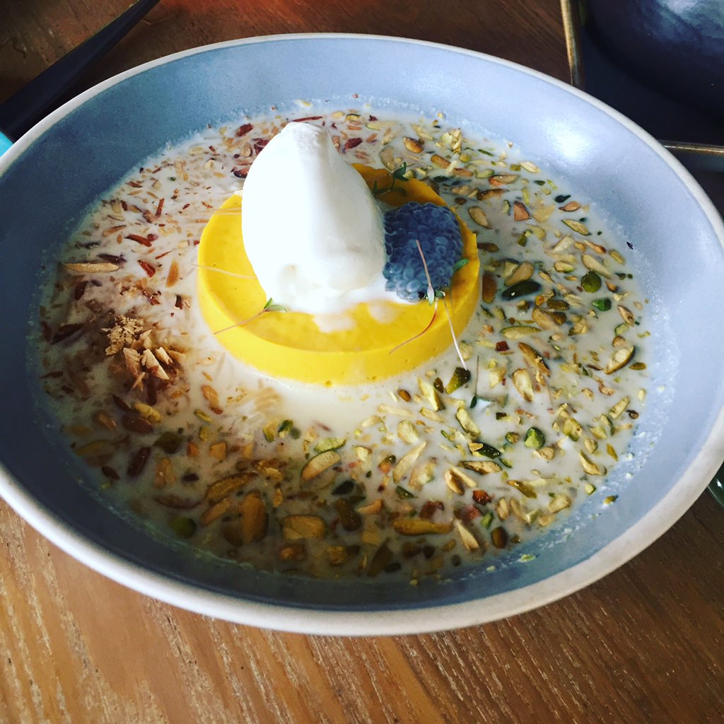 WanderingAditi's tweet photo. Carrot panacotta with vermicelli payasam.. Food with a twist @Permitroomcafe #travelblogger #foodblogger #bangalore #foodie #weekend https://t.co/w3HrVeGyGY