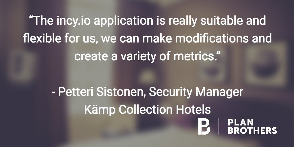 FalconyHQ's tweet photo. Thank you for the #feedback! #security #incident #app #hotels #metrics #checktech #kämp https://t.co/g78YhFIEj6