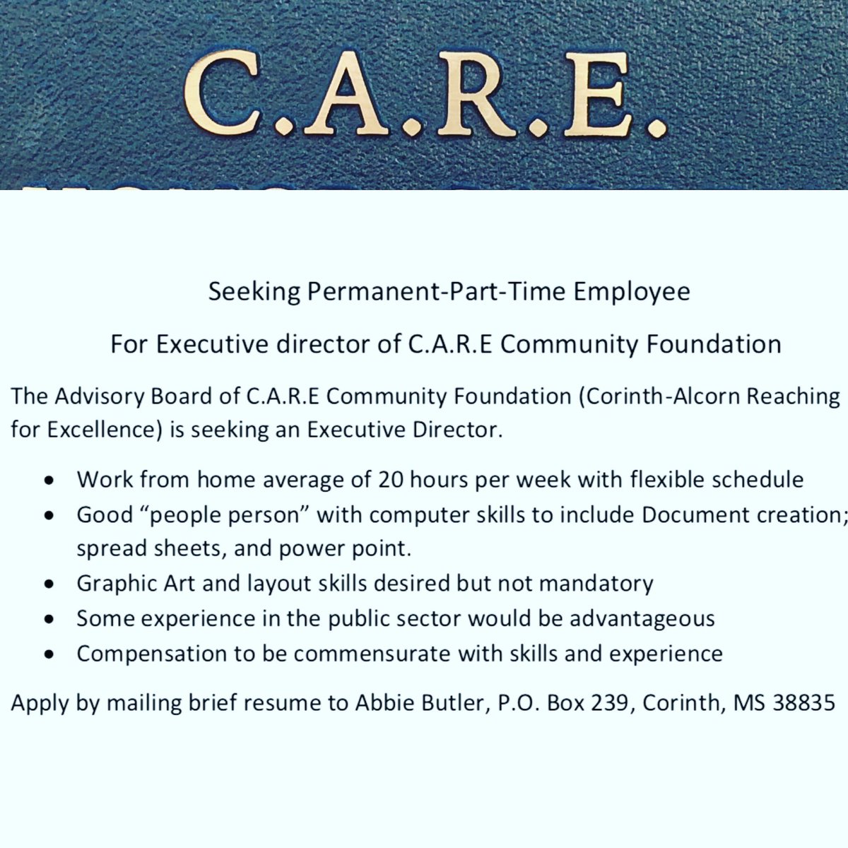 Corinth CARE Fdn tweet media