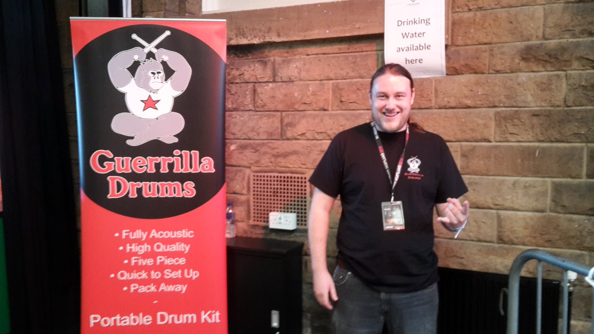 GuerrillaDrums's tweet photo. We brought our kit to #heavyscotland, come have a look and show us your blast beats! 🤘 https://t.co/IxpZcQk8AB