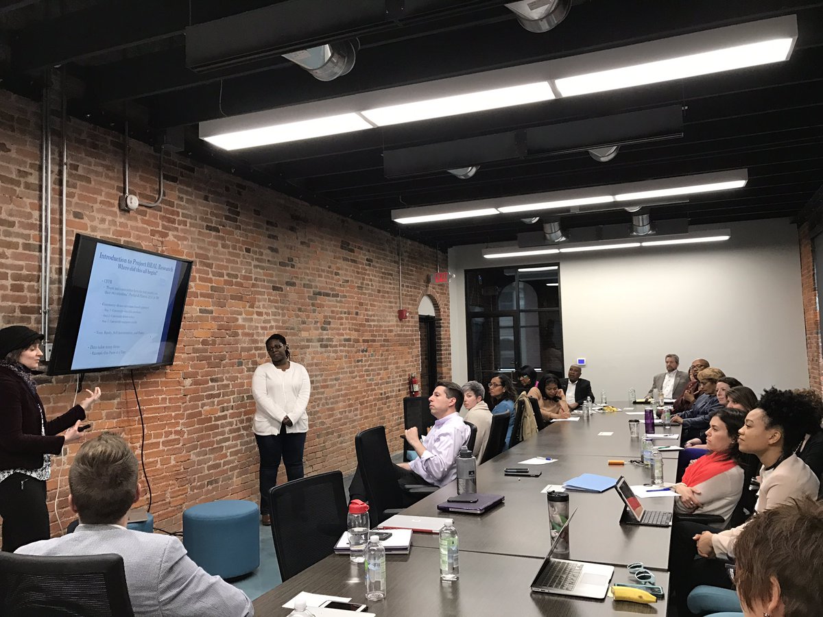 ideasxlab's tweet photo. Great thought-provoking convos at intersection art+health w/@christianacare &amp; @WilmRen team in #Louisville for Project HEAL #OnePoemAtATime https://t.co/hmZQLGe2HV