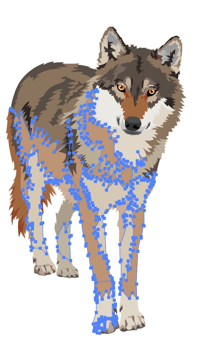 今日のイラレ  #illustrator #wolf #狼 #Vector #illustration #art #オオカミ #イラレマンアウトライン大会 