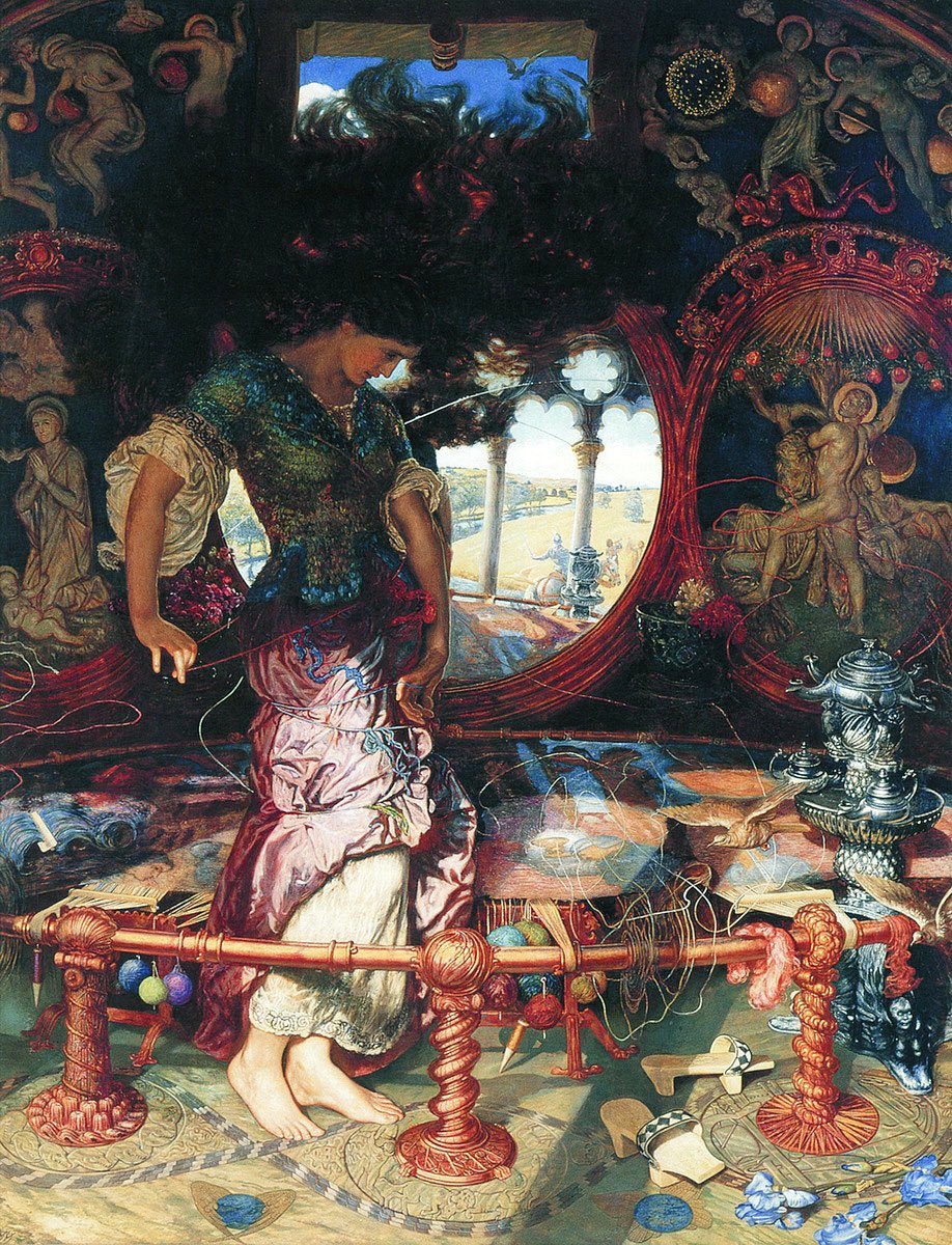 ArtGuideAlex's tweet photo. She left the web, she left the loom..
The Lady of Shalott 1905 #WilliamHolmanHunt born #otd 1827 #PreRaphaeliteBrotherhood https://t.co/Qbvy2113IL
