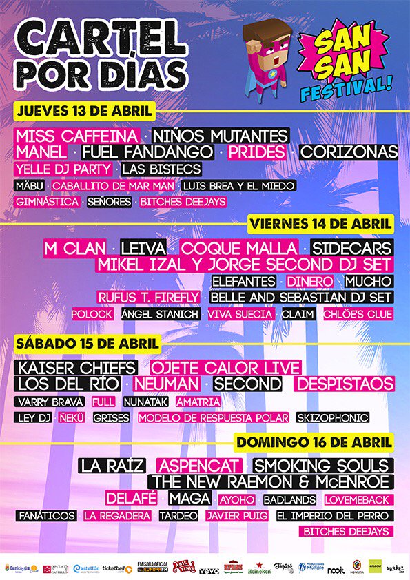 #CVFNews | #Endavant Cultura sigue creciendo con el apoyo al <a href="/SanSanFestival/">SanSanFestival</a> de Benicàssim 🏖🎸: goo.gl/MWZWUh ¡Y nos encanta 👏👏👏!