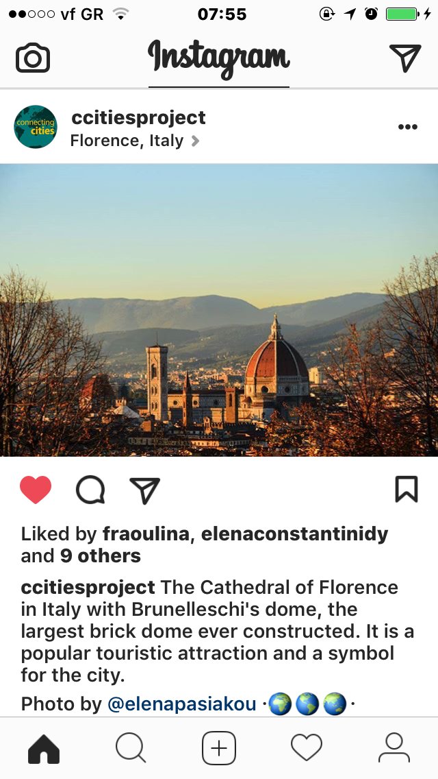 CCitiesProject's tweet image. .@ElenaPasiakou, #Athens #CCitiesProject photographer  amazes us with her pic of the Cathedral of Florence. Follow instagram.com/ccitiesproject/