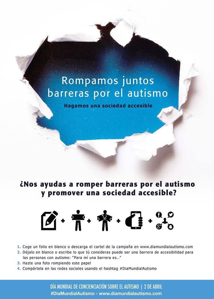 susanadiaz's tweet photo. Rompamos barreras en el #DíaMundialAutismo. Trabajemos juntos por una sociedad más inclusiva y accesible para todas las personas. https://t.co/icyYas7K7L