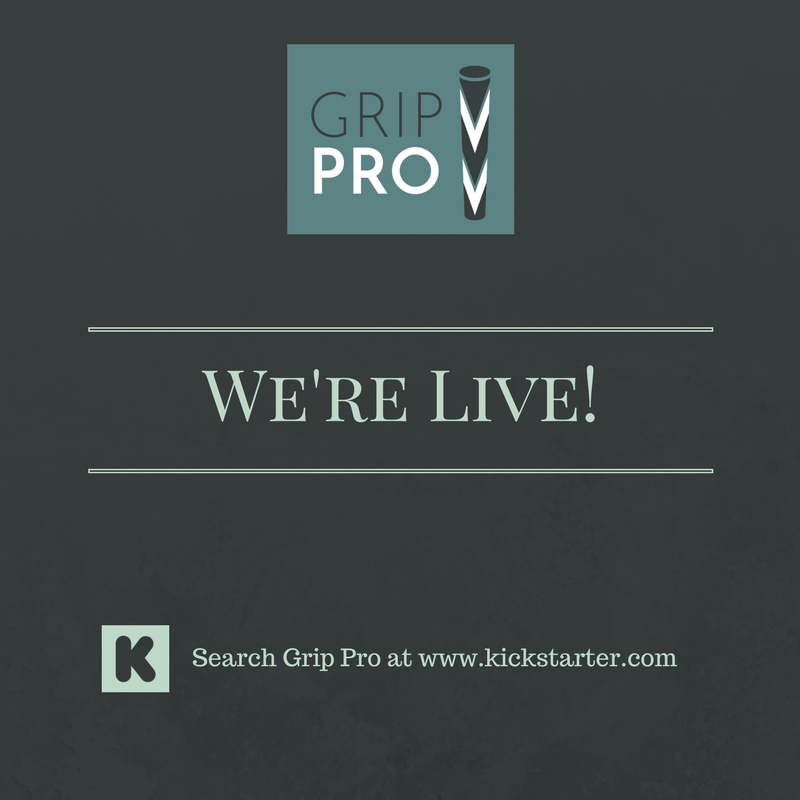 GripPro_Golf's tweet photo. That's it, we're live! Now is your chance to support a business and earn some fantastic rewards for doing so! #grippro #golf # kickstarter https://t.co/RsEszhT6HK