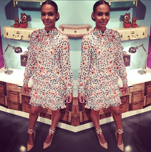 very_ireland's tweet photo. This V by Very high neck ruffle dress as seen on @samanthamumba1 is a sweet essential for spring and summer. 🌸 https://t.co/yqIlE71KXH https://t.co/defpio6xah