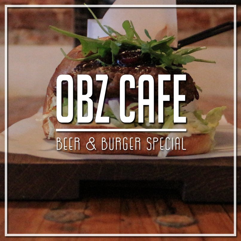 Monday Burger Special: Order the House Burger with an OBZ Bru for ONLY R80-00!