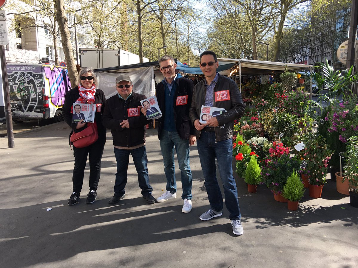 #Hamon2017 Diffusion printanière au marché #Ourcq pour le projet de @benoithamon #FuturDesirable cc  @PS19e @nicolas_nordman @YMerzi