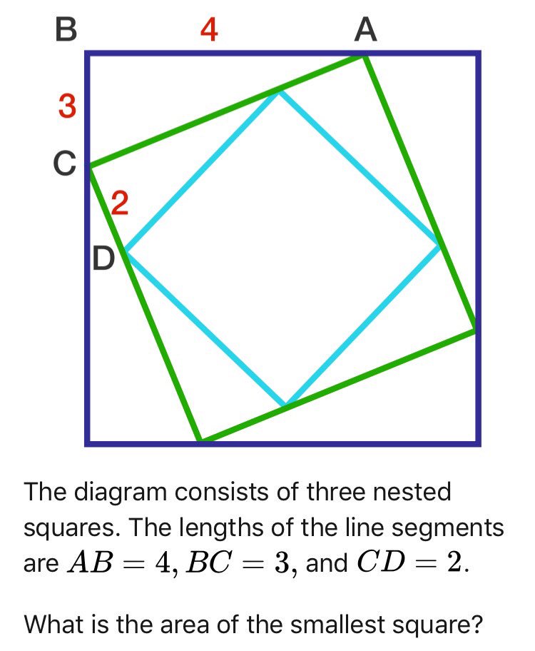 Enjoying geometric problems in <a href="/brilliantorg/">Brilliant.org</a> this morning.