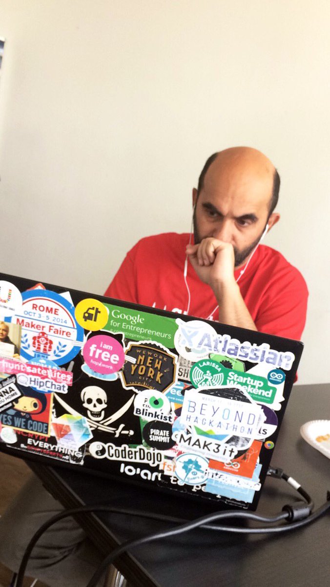 SWCologne's tweet photo. @StavMessinis at work #SWCGN #StartupWeekend https://t.co/hWEiIxQYe6