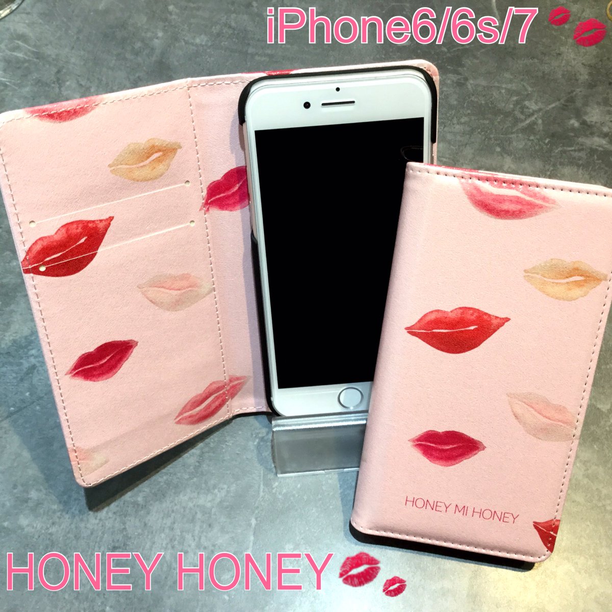 M Factory 大人気のiphoneケース再入荷致しました Honey Honeyデザインです ピンクで女の子っぽい柄でとても可愛いですよね 中の柄も外側と同柄になっています こちらの商品iphone6 6s 7対応です 人気商品になっていますので 是非お早めに