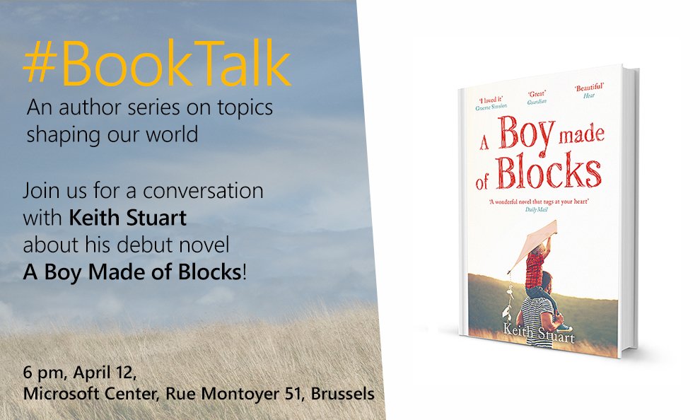 MicrosoftEU's tweet photo. On 12/04 join us for our #BookTalk on #MadeofBlocks about family, relationships, #autism & #Minecraft https://t.co/zkeHZHVg7h #AutismDay2017 https://t.co/iP2AKdCzjY