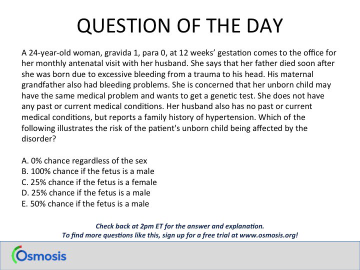 OsmosisMed's tweet photo. #QuestionOfTheDayChallenge. Complete the form by 2pm ET w/the correct answer for a chance to win an Osmosis t-shirt. https://t.co/uvIPcvure5 https://t.co/jFL0BGG2Ws